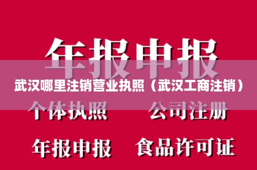 武汉哪里注销营业执照（武汉工商注销）