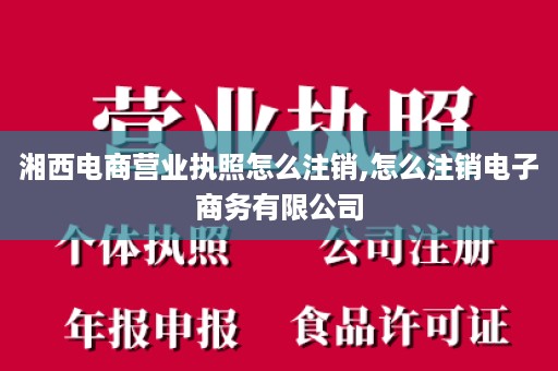 湘西电商营业执照怎么注销,怎么注销电子商务有限公司