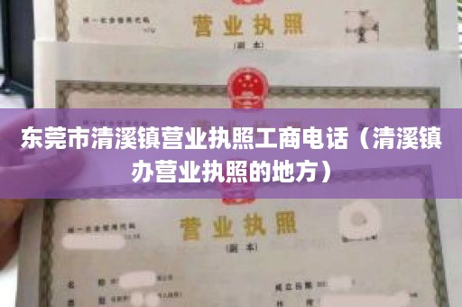 东莞市清溪镇营业执照工商电话（清溪镇办营业执照的地方）