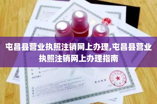 屯昌县营业执照注销网上办理,屯昌县营业执照注销网上办理指南