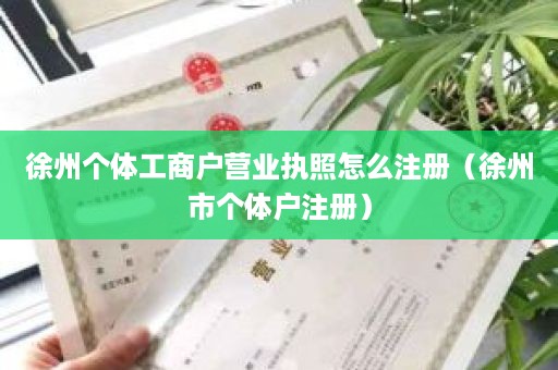 徐州个体工商户营业执照怎么注册（徐州市个体户注册）