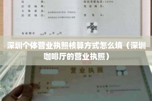 深圳个体营业执照核算方式怎么填（深圳咖啡厅的营业执照）