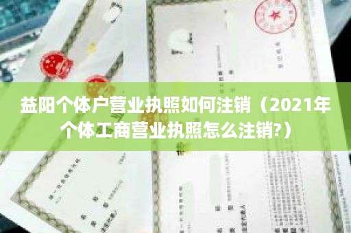 益阳个体户营业执照如何注销（2021年个体工商营业执照怎么注销?）