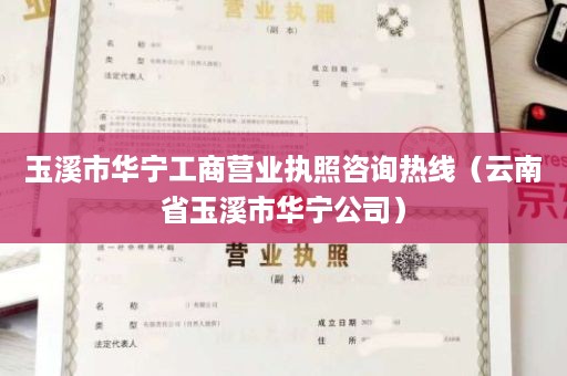 玉溪市华宁工商营业执照咨询热线（云南省玉溪市华宁公司）