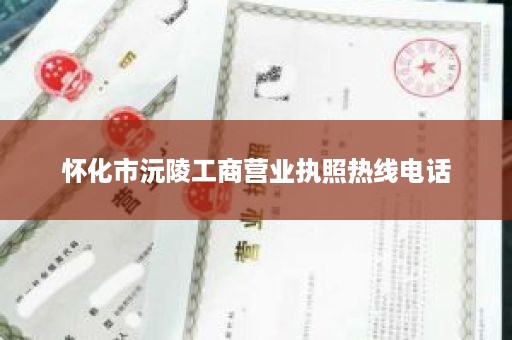 怀化市沅陵工商营业执照热线电话