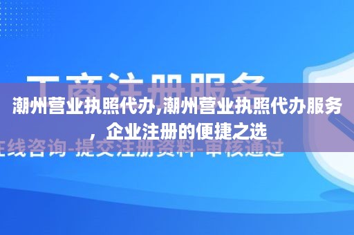 潮州营业执照代办,潮州营业执照代办服务，企业注册的便捷之选