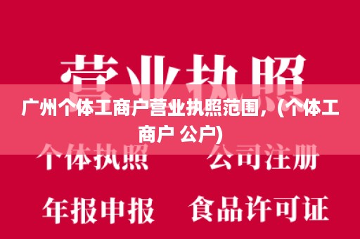 广州个体工商户营业执照范围，(个体工商户 公户)