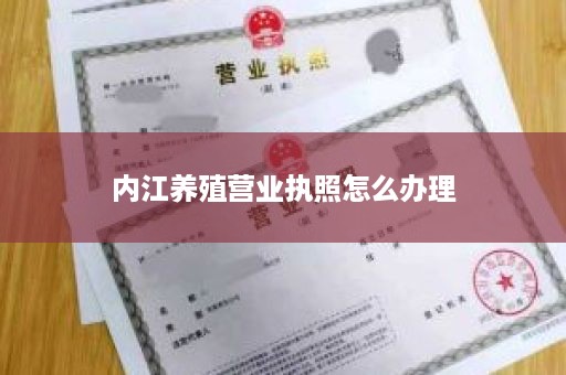 内江养殖营业执照怎么办理