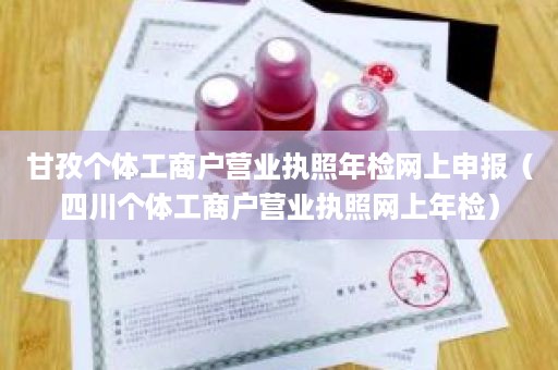 甘孜个体工商户营业执照年检网上申报（四川个体工商户营业执照网上年检）