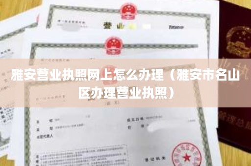 雅安营业执照网上怎么办理（雅安市名山区办理营业执照）