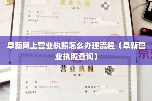 阜新网上营业执照怎么办理流程（阜新营业执照查询）