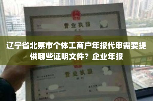 辽宁省北票市个体工商户年报代审需要提供哪些证明文件？企业年报