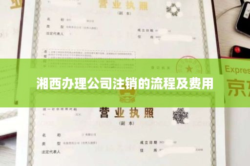 湘西办理公司注销的流程及费用