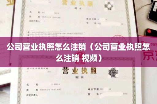 公司营业执照怎么注销（公司营业执照怎么注销 视频）