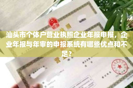 汕头市个体户营业执照企业年报申报，企业年报与年审的申报系统有哪些优点和不足？