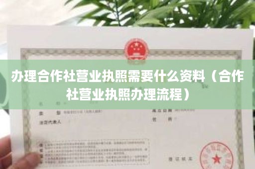 办理合作社营业执照需要什么资料（合作社营业执照办理流程）