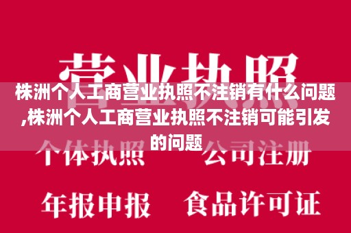 株洲个人工商营业执照不注销有什么问题,株洲个人工商营业执照不注销可能引发的问题