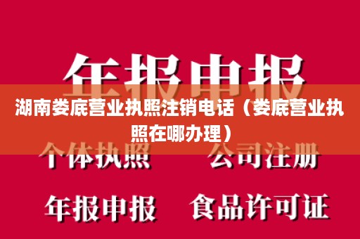 湖南娄底营业执照注销电话（娄底营业执照在哪办理）