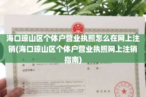 海口琼山区个体户营业执照怎么在网上注销(海口琼山区个体户营业执照网上注销指南)