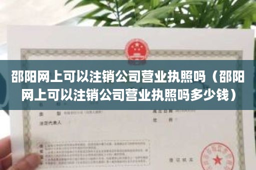 邵阳网上可以注销公司营业执照吗（邵阳网上可以注销公司营业执照吗多少钱）