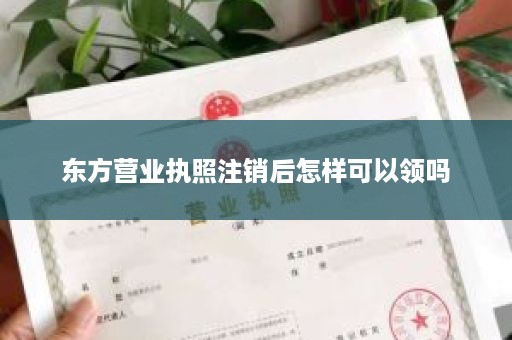 东方营业执照注销后怎样可以领吗