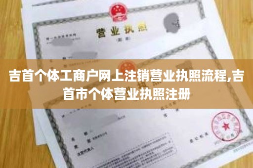 吉首个体工商户网上注销营业执照流程,吉首市个体营业执照注册