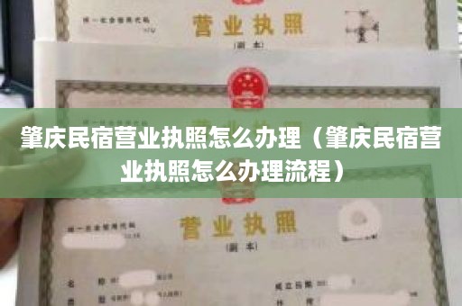 肇庆民宿营业执照怎么办理（肇庆民宿营业执照怎么办理流程）