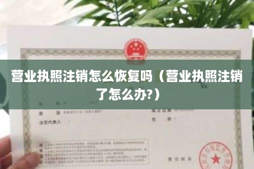 营业执照注销怎么恢复吗（营业执照注销了怎么办?）