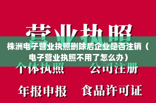 株洲电子营业执照删除后企业是否注销（电子营业执照不用了怎么办）