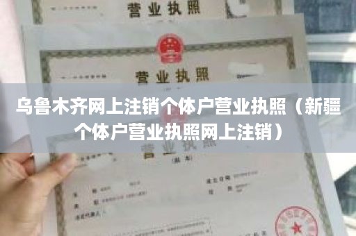 乌鲁木齐网上注销个体户营业执照（新疆个体户营业执照网上注销）