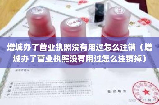 增城办了营业执照没有用过怎么注销（增城办了营业执照没有用过怎么注销掉）