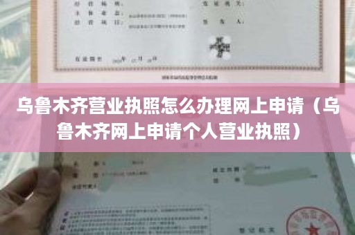 乌鲁木齐营业执照怎么办理网上申请（乌鲁木齐网上申请个人营业执照）