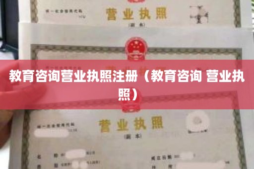 教育咨询营业执照注册（教育咨询 营业执照）