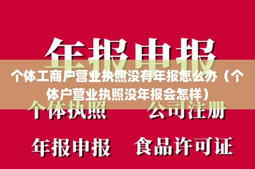 个体工商户营业执照没有年报怎么办（个体户营业执照没年报会怎样）